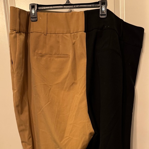 Black & Camel Colorblock Trouser with pockets - Picture 2 of 7